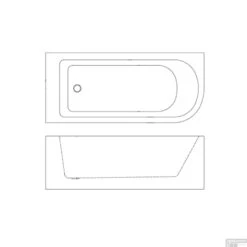 Hoekbad Allibert Serena 170x75x56 Cm Wit Links -Sealkin Badkamermeubilair Winkel hoekbad allibert serena 170x75x56 cm wit links tec1