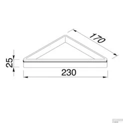 Hoekplanchet Geesa Frame Zwart -Sealkin Badkamermeubilair Winkel hoekplanchet geesa frame zwart tech
