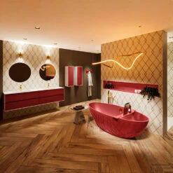 HOLM Vrijstaand Bad 180x85cm Kleur Fire / Fire -Sealkin Badkamermeubilair Winkel holm 1 00025