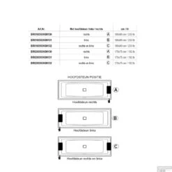 Ligbad Riho Still Square Met LED En Hoofdsteun 180x80 Cm Acryl Wit (Links En Rechts) -Sealkin Badkamermeubilair Winkel hoofdsteun tech 1 1