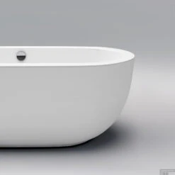 Clou InBe Vrijstaand Ligbad Ovaal 180x85x61 Cm Met Overloop Acryl Wit -Sealkin Badkamermeubilair Winkel ib 05.40102 d