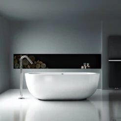 Clou InBe Vrijstaand Ligbad Ovaal 180x85x61 Cm Met Overloop Acryl Wit -Sealkin Badkamermeubilair Winkel ib 05.40102 k