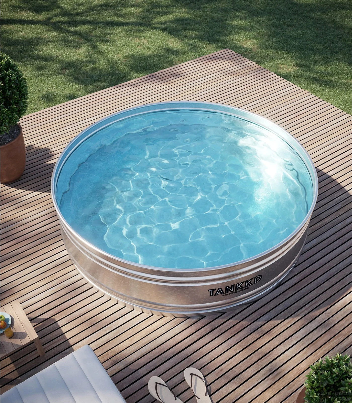 Tankkd IJsbad | Black Label Round | 213cm | Aluminium 4 Tankkd IJsbad | Black Label Round | 213cm | Aluminium - Afbeelding 2