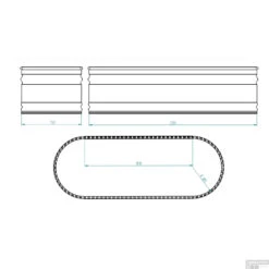 Tankkd IJsbad | Green Label Oval | 210x60x75cm | Aluminium -Sealkin Badkamermeubilair Winkel ijsbad tankkd green label oval 213x61x76 cm aluminium tech