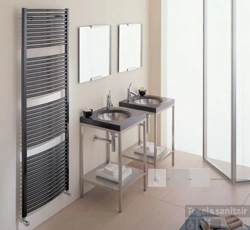 Handdoekradiator Odro Gebogen 1196 X 585 Mm Mat Wit 4 Handdoekradiator Odro Gebogen 1196 X 585 Mm Mat Wit - Afbeelding 2