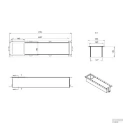 Inbouw Reserve Toilet Rolhouder BWS RVS Antraciet -Sealkin Badkamermeubilair Winkel inbouw reserve toilet rolhouder wiesbaden rvs antraciet s6