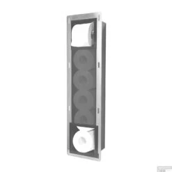 Inbouw Toiletrolhouder BWS Met Reserve Rolhouder RVS Gunmetal -Sealkin Badkamermeubilair Winkel inbouw toiletrolhouder bws met reserve rolhouder rvs gunmetal sfeer2