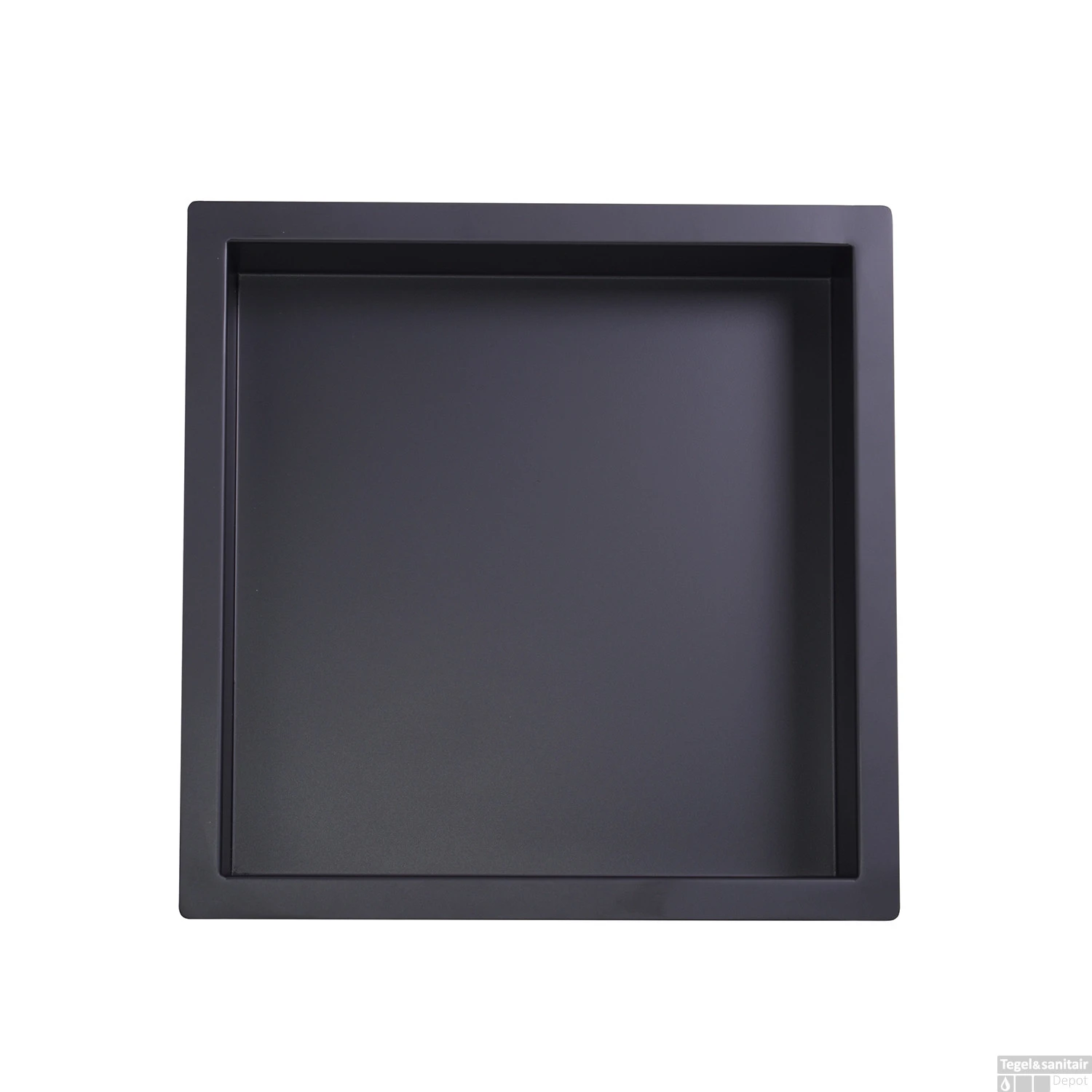 Inbouwnis BWS Elegance Mat Zwart 30x30x10 Cm 3 Inbouwnis BWS Elegance Mat Zwart 30x30x10 Cm