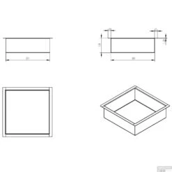 Inbouwnis BWS Elegance Mat Zwart 30x30x10 Cm 5 Inbouwnis BWS Elegance Mat Zwart 30x30x10 Cm -Sealkin Badkamermeubilair Winkel inbouwnis boss wessing elegance mat zwart 30x30x10 cm tech