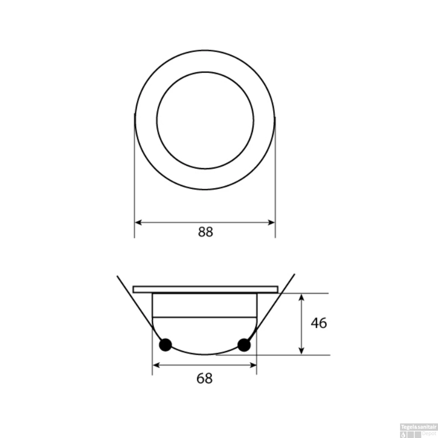 Inbouwspot Häsler Greccio Incl. Fase Aansnijding Dimbaar 8.8 Cm 3.6 Watt Warm Wit Set 2x - Afbeelding 2