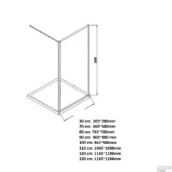Inloopdouche Boss & Wessing Recta 70x200 Cm Mat Zwart Profiel Rondom -Sealkin Badkamermeubilair Winkel inloopdouche boss wessing recta 70x200 cm mat zwart profiel rondom tech