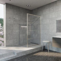 Inloopdouche BWS Frame 100x200 Cm 8mm NANO Glas Met Raster Geborsteld RVS 8 Inloopdouche BWS Frame 100x200 Cm 8mm NANO Glas Met Raster Geborsteld RVS -Sealkin Badkamermeubilair Winkel inloopdouche bws frame 100x200 cm 8mm nano glas met raster geborsteld rvs shop