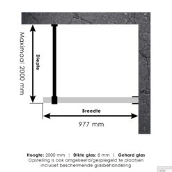 Inloopdouche Compleet Just Creating Profielloos 100 Cm Goud -Sealkin Badkamermeubilair Winkel inloopdouche compleet just creating profielloos 100 cm goud tech