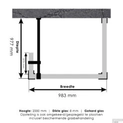 Inloopdouche Compleet Just Creating Profielloos 100x100/30 Cm Reversed Gunmetal -Sealkin Badkamermeubilair Winkel inloopdouche compleet just creating profielloos 100x100 30 cm reversed gunmetal tec