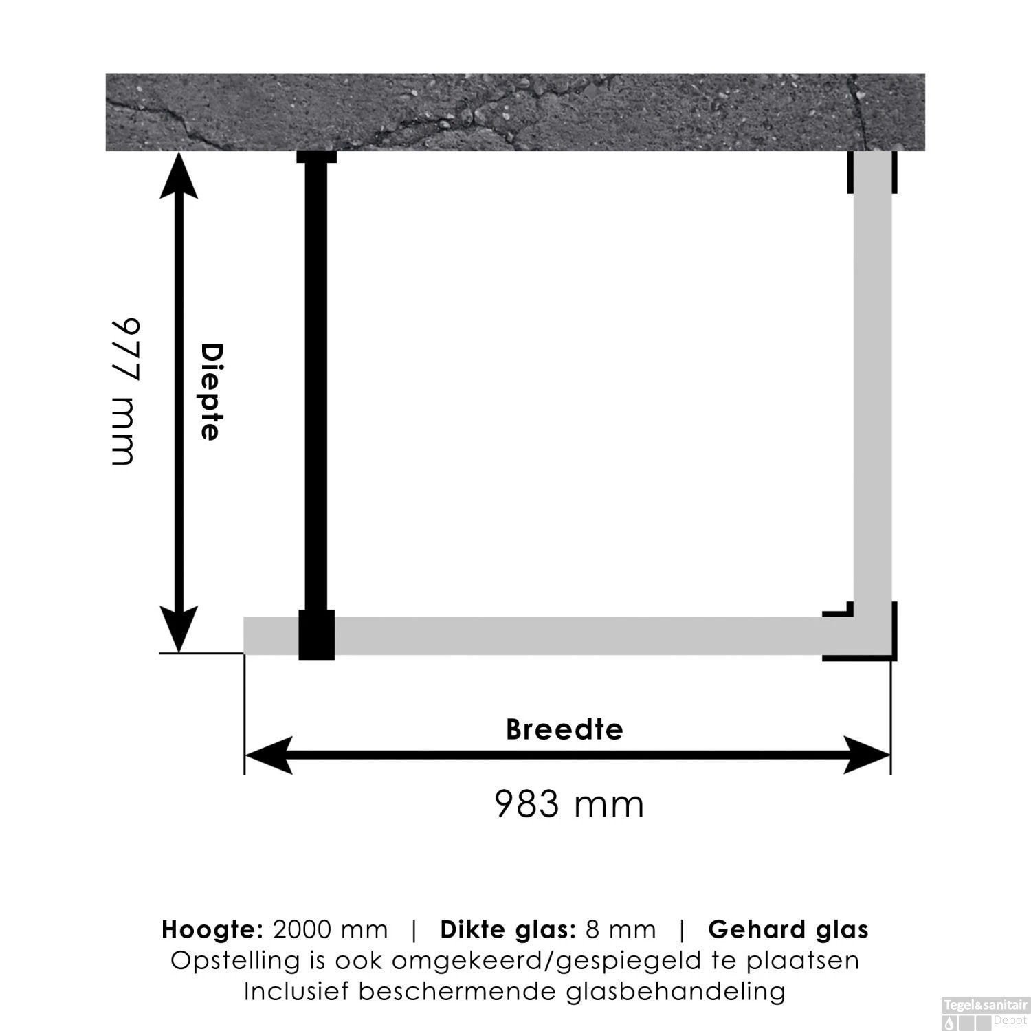 Inloopdouche Compleet Just Creating Profielloos 100x100x200 Cm Reversed Gunmetal 10 Inloopdouche Compleet Just Creating Profielloos 100x100x200 Cm Reversed Gunmetal - Afbeelding 8