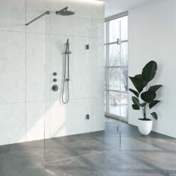 Inloopdouche Compleet Just Creating Profielloos 100x130 Cm Reversed Gunmetal