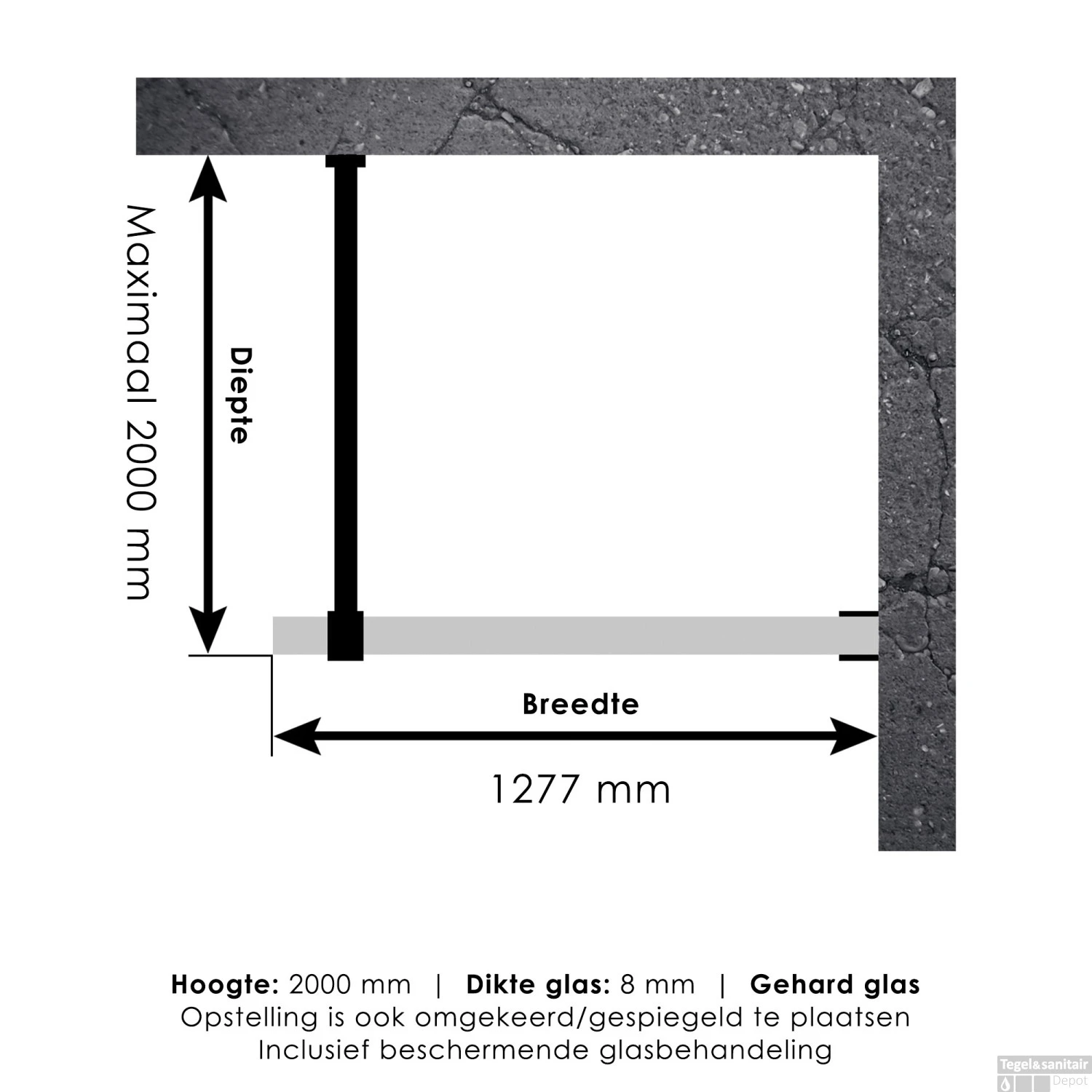 Inloopdouche Compleet Just Creating Profielloos 130 Cm Gunmetal 5 Inloopdouche Compleet Just Creating Profielloos 130 Cm Gunmetal - Afbeelding 3