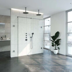 Inloopdouche Compleet XL Just Creating Profielloos 80x180 Cm Gunmetal -Sealkin Badkamermeubilair Winkel inloopdouche compleet xl just creating profielloos 80x180 cm gunmetal sfeer