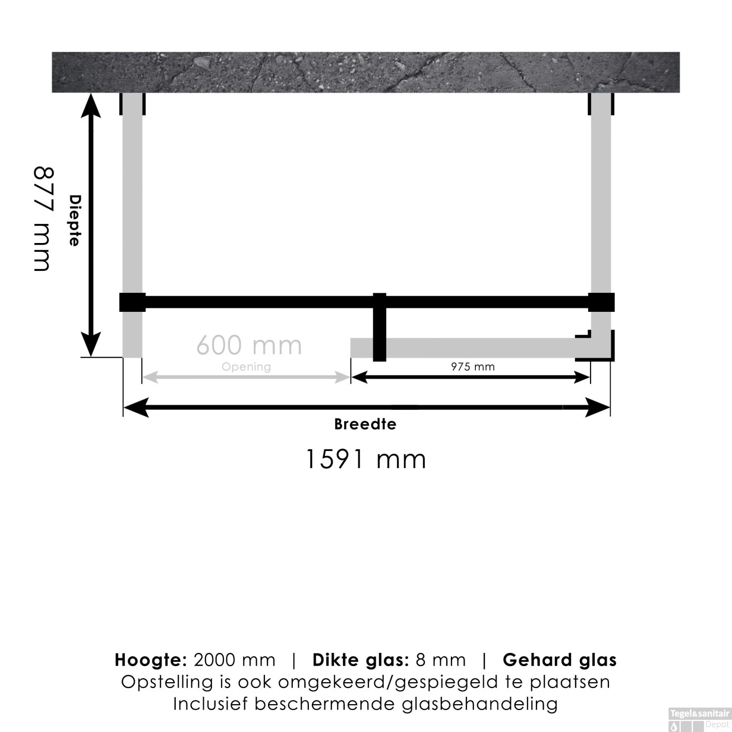 Inloopdouche Compleet XL Just Creating Profielloos 90x160 Cm Gunmetal 11 Inloopdouche Compleet XL Just Creating Profielloos 90x160 Cm Gunmetal - Afbeelding 9