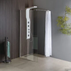 Inloopdouche Sapho Walk-In 80x190 Cm Met Muurprofiel Helder Glas -Sealkin Badkamermeubilair Winkel inloopdouche sapho walk in 80x190 cm met muurprofiel helder glas 4