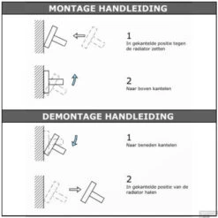 Handdoekhouder Sanicare Magnetisch Inkortbaar 60cm Vierkant Chroom 9 Handdoekhouder Sanicare Magnetisch Inkortbaar 60cm Vierkant Chroom -Sealkin Badkamermeubilair Winkel intructies info 3