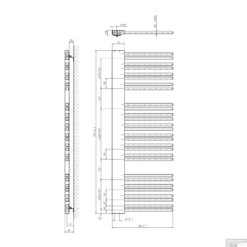 Designradiator Sapho Altalena Recht 60x161 Cm 885W Wit -Sealkin Badkamermeubilair Winkel ir177 designradiator sapho altalena recht 60x161 cm 885w wit 6
