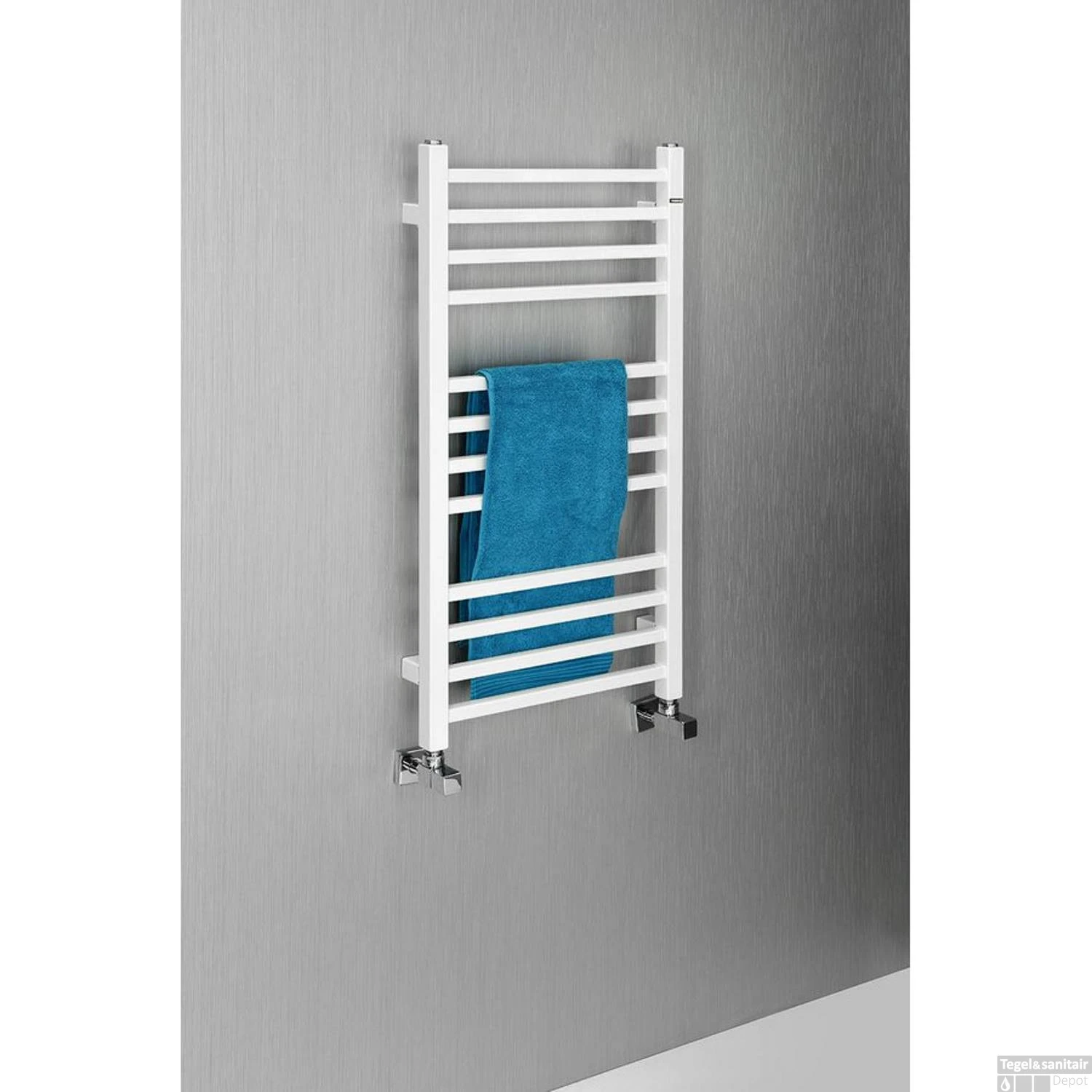 Handdoekradiator Sapho Metro Recht 60x151 Cm Wit 5 Handdoekradiator Sapho Metro Recht 60x151 Cm Wit - Afbeelding 3