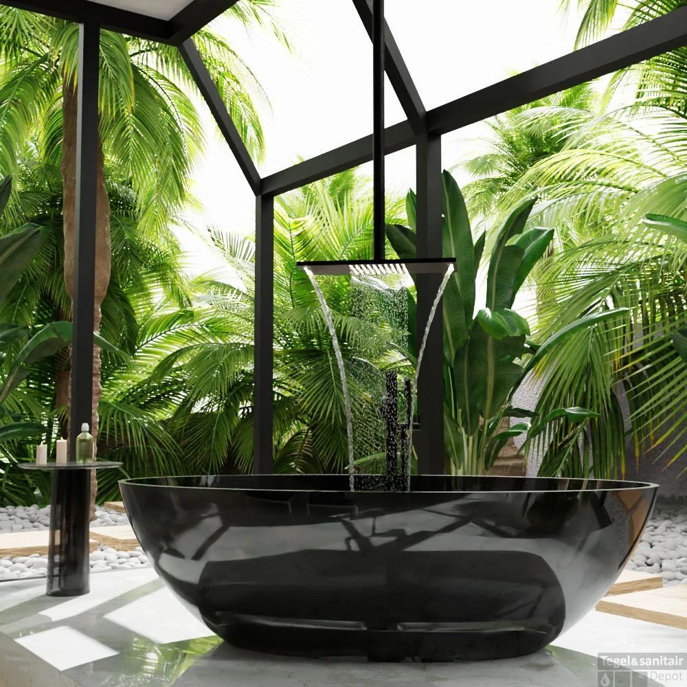 MONDIAZ JEWEL Waskom Transparant 40cm Kleur Black 9 MONDIAZ JEWEL Waskom Transparant 40cm Kleur Black - Afbeelding 7