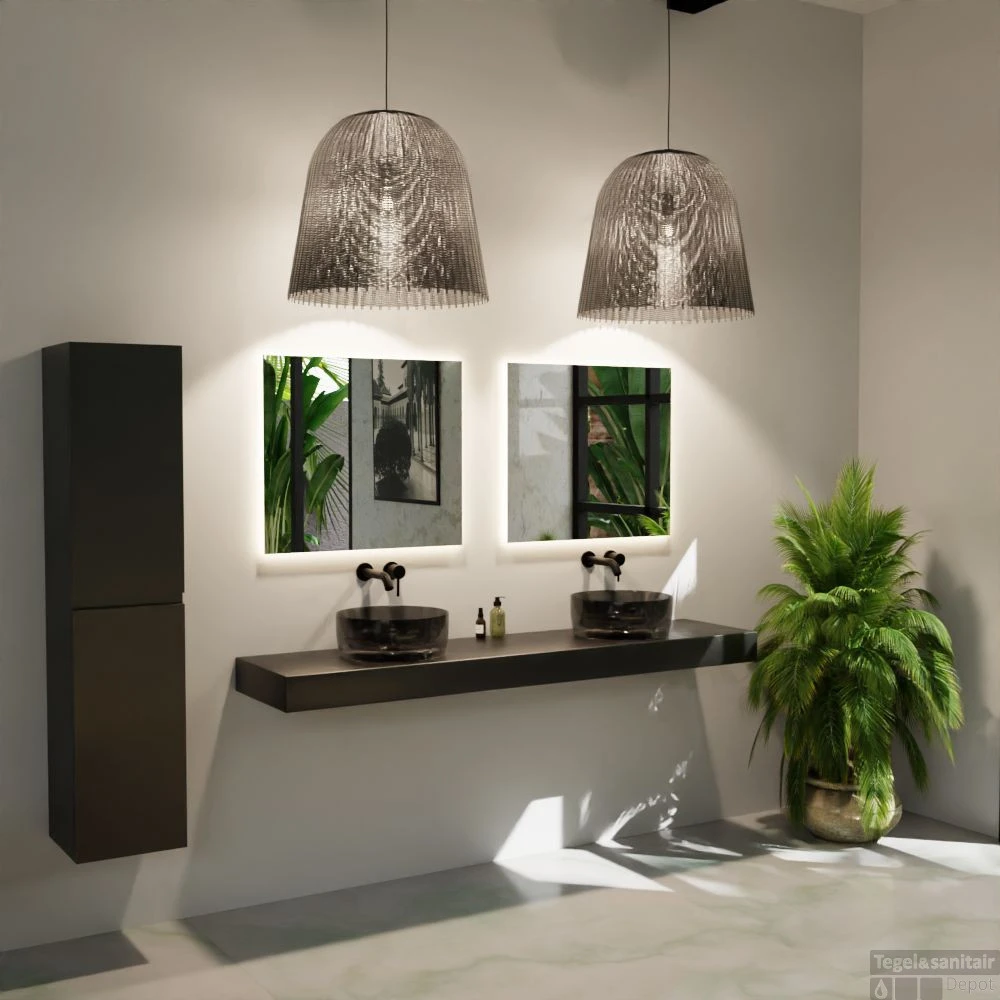 MONDIAZ JEWEL Waskom Transparant 40cm Kleur Black 6 MONDIAZ JEWEL Waskom Transparant 40cm Kleur Black - Afbeelding 4