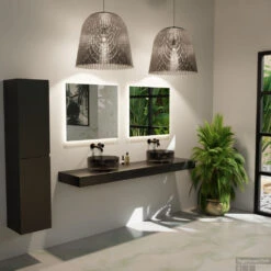 MONDIAZ JEWEL Waskom Transparant 40cm Kleur Black 13 MONDIAZ JEWEL Waskom Transparant 40cm Kleur Black -Sealkin Badkamermeubilair Winkel jewelcrystalblackplurban00037 12507514471773