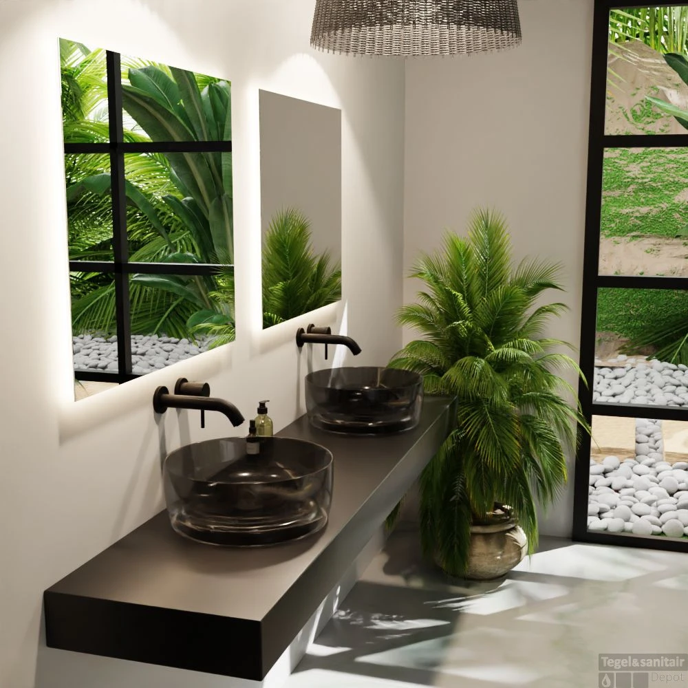 MONDIAZ JEWEL Waskom Transparant 40cm Kleur Black 8 MONDIAZ JEWEL Waskom Transparant 40cm Kleur Black - Afbeelding 6