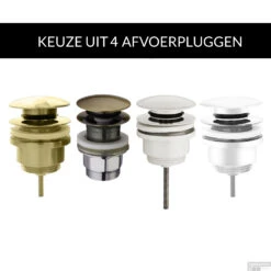 Waskomset BWS Ovaal 40x33x14.5 Cm Keramiek Mat Wit / Goud (inclusief Kraan, Afvoer En Sifon) -Sealkin Badkamermeubilair Winkel koh32.1411setgoud waskomset bws ovaal 40x33x14.5 cm keramiek mat wit goud inclusief kraan afvoer en 4