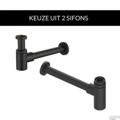 Waskomset BWS Ovaal 40x33x14.5 Cm Keramiek Mat Wit / Mat Zwart (inclusief Kraan, Afvoer En Sifon) 12 Waskomset BWS Ovaal 40x33x14.5 Cm Keramiek Mat Wit / Mat Zwart (inclusief Kraan, Afvoer En Sifon) -Sealkin Badkamermeubilair Winkel koh32.1411setmzwart waskomset bws ovaal 40x33x14.5 cm keramiek mat wit mat zwart inclusief kraan 5