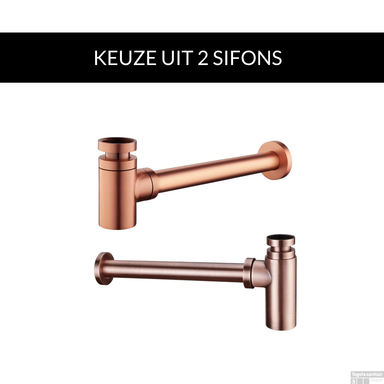 Waskomset BWS Ovaal 40x33x14.5 Cm Keramiek Mat Zwart / Koper (inclusief Kraan, Afvoer En Sifon) - Afbeelding 5