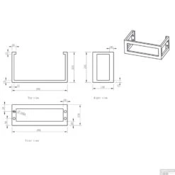 FonteinPack Recto Natuursteen Rechts Met MontageFrame 40x22x10 Cm RVS (Keuze Uit 8 Kranen) -Sealkin Badkamermeubilair Winkel koh39.3501setrvsframe tec