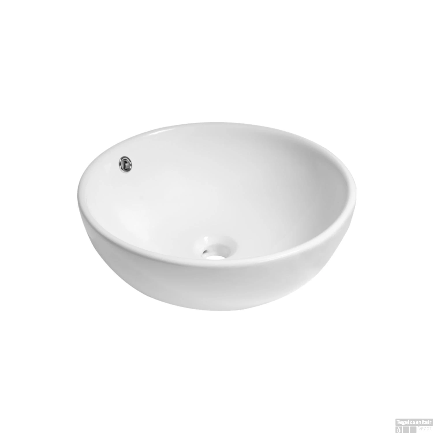 Opbouwwastafel Keramiek Kos (440x440x175 Mm) 4 Opbouwwastafel Keramiek Kos (440x440x175 Mm) - Afbeelding 2