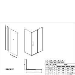 Douchecabine Lacus Lampedusa Met Glazen Planchet 90 Cm Klapdeur 8mm Nanoglas -Sealkin Badkamermeubilair Winkel lacus lampedusa fisso tech 7