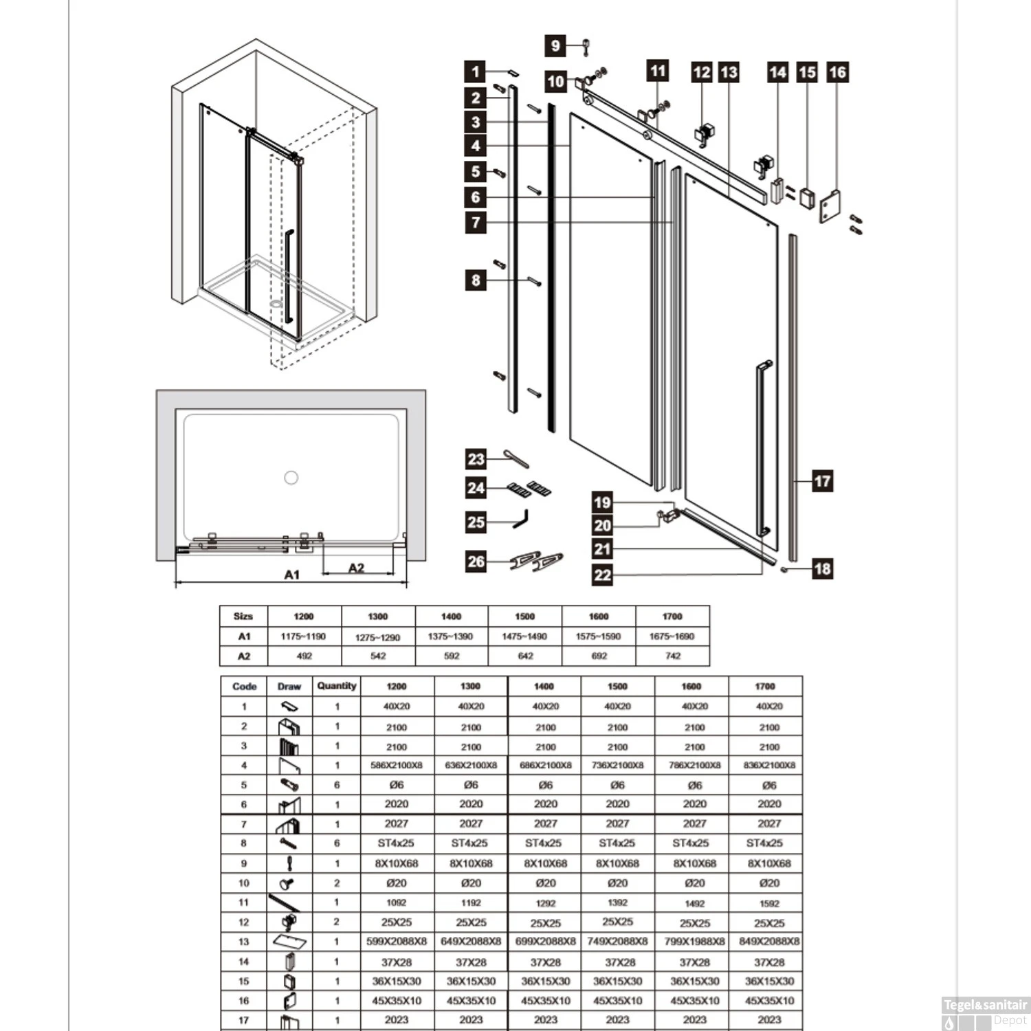 Nisdeur Lacus Procida 140x210 Cm 8mm Nano Helder Glas 5 Nisdeur Lacus Procida 140x210 Cm 8mm Nano Helder Glas - Afbeelding 3