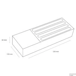 Lade Organizer Differnz 32x11x6 Cm Met Deksels Grijs -Sealkin Badkamermeubilair Winkel lade organizer differnz 32x11x6 cm met deksels grijs tech