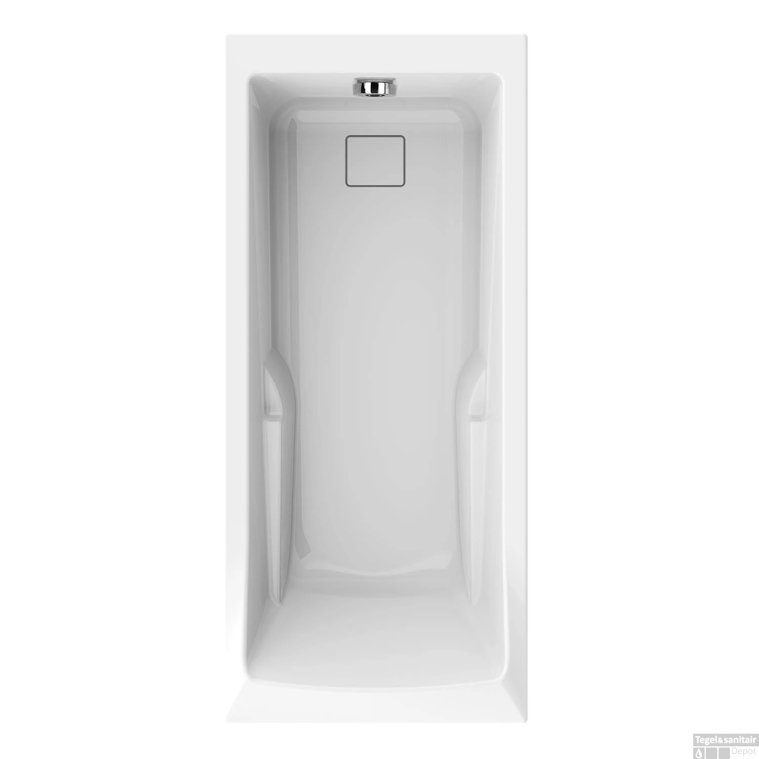 Ligbad Allibert Aero Confort Rechthoekig Bad 180x80x52 Cm Incl. Afvoerdeksel En Poten