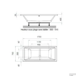 Ligbad Allibert Kando 170x75 Cm -Sealkin Badkamermeubilair Winkel ligbad allibert kando 170x75 cm tech
