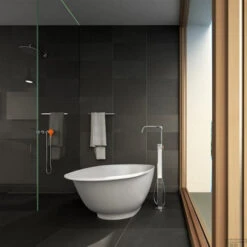 Ligbad Clou First 182x82x49cm Aluite Mat Wit (Vrijstaand) -Sealkin Badkamermeubilair Winkel ligbad clou first 182x82x49cm aluite mat wit vrijstaand sfeer