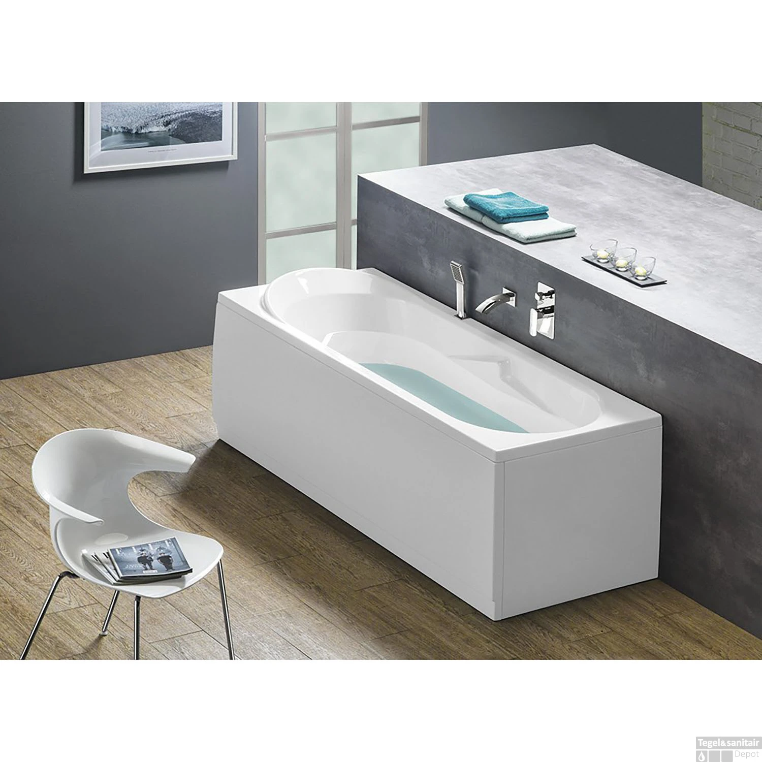 Ligbad Polysan Adriana 160x74x45 Cm Acryl Wit 3 Ligbad Polysan Adriana 160x74x45 Cm Acryl Wit