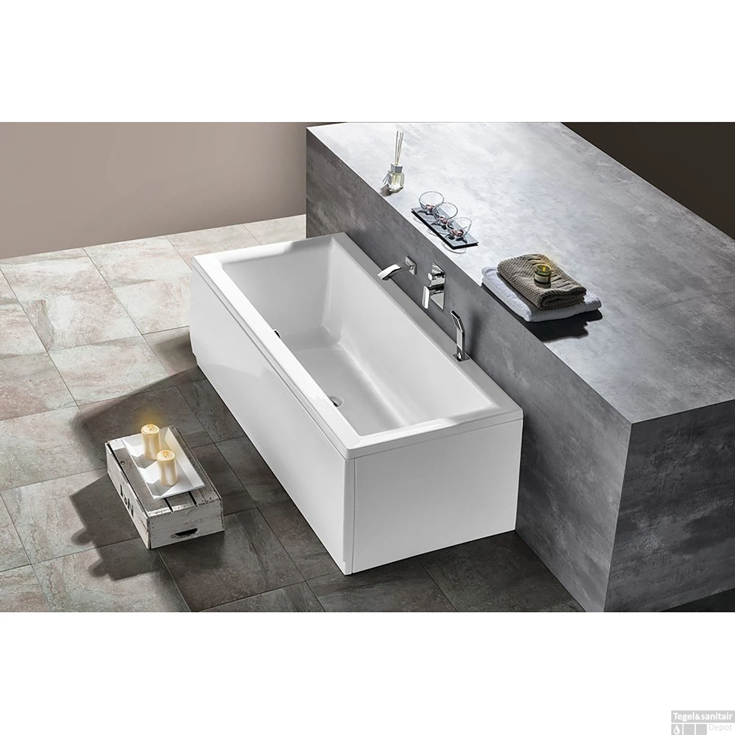 Ligbad Polysan Cleo Inbouw 150x75x48 Cm Wit 4 Ligbad Polysan Cleo Inbouw 150x75x48 Cm Wit - Afbeelding 2