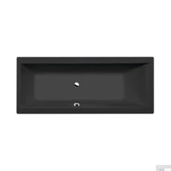 Ligbad Polysan Cleo Inbouw 180x80x48 Cm Mat Zwart