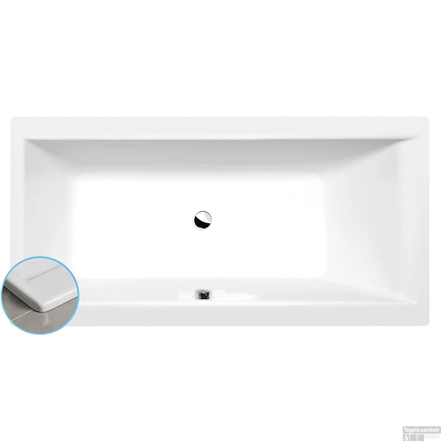 Ligbad Polysan Cleo Slim Inbouw 170x70x48 Cm Wit 4 Ligbad Polysan Cleo Slim Inbouw 170x70x48 Cm Wit - Afbeelding 2