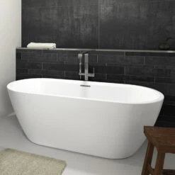 Ligbad Riho Inspire Vrijstaand 180x80 Cm Wit Glanzend -Sealkin Badkamermeubilair Winkel ligbad riho inspire vrijstaand 180x80 cm wit glanzend 1