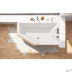 Ligbad Sanindusa Delta Compact Links 160x90 Cm Wit -Sealkin Badkamermeubilair Winkel ligbad sanindusa delta compact links 160x90 cm wit sfeer 2