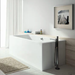 Ligbad Sanindusa Plan 170x75 Cm Acryl Wit -Sealkin Badkamermeubilair Winkel ligbad sanindusa plan acryl wit 1 3