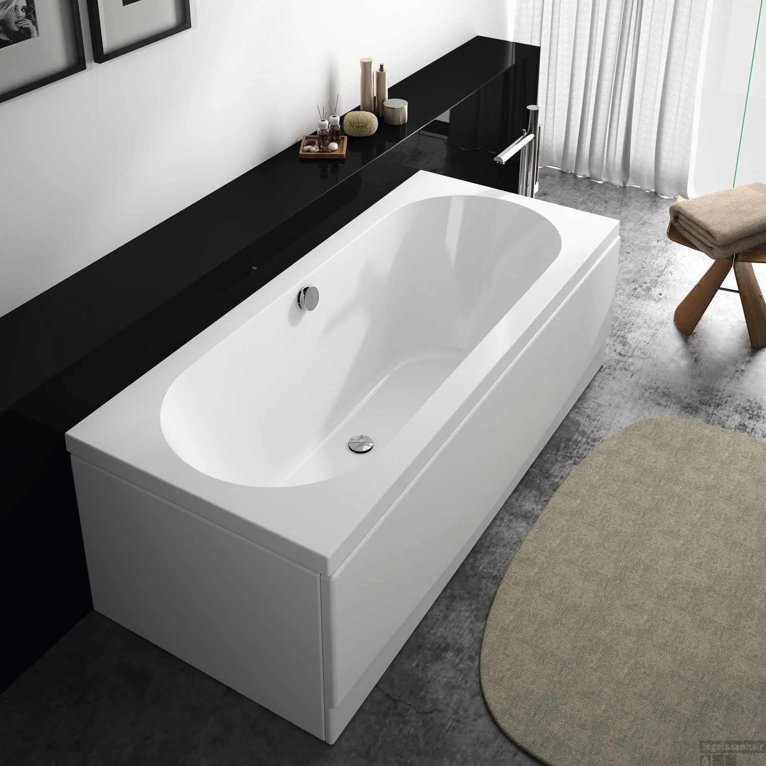 Ligbad Sanindusa Urb.y 190x90 Cm Acryl Wit 3 Ligbad Sanindusa Urb.y 190x90 Cm Acryl Wit